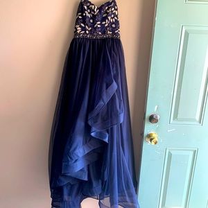 Strapless prom dress